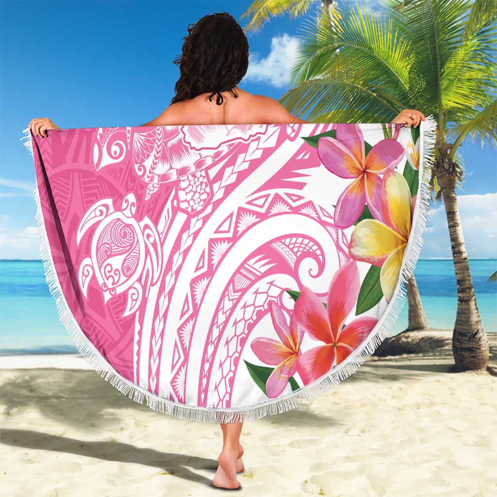 Aloha Maui Island Personalized Beach Blanket Rose Dreamy Turtle