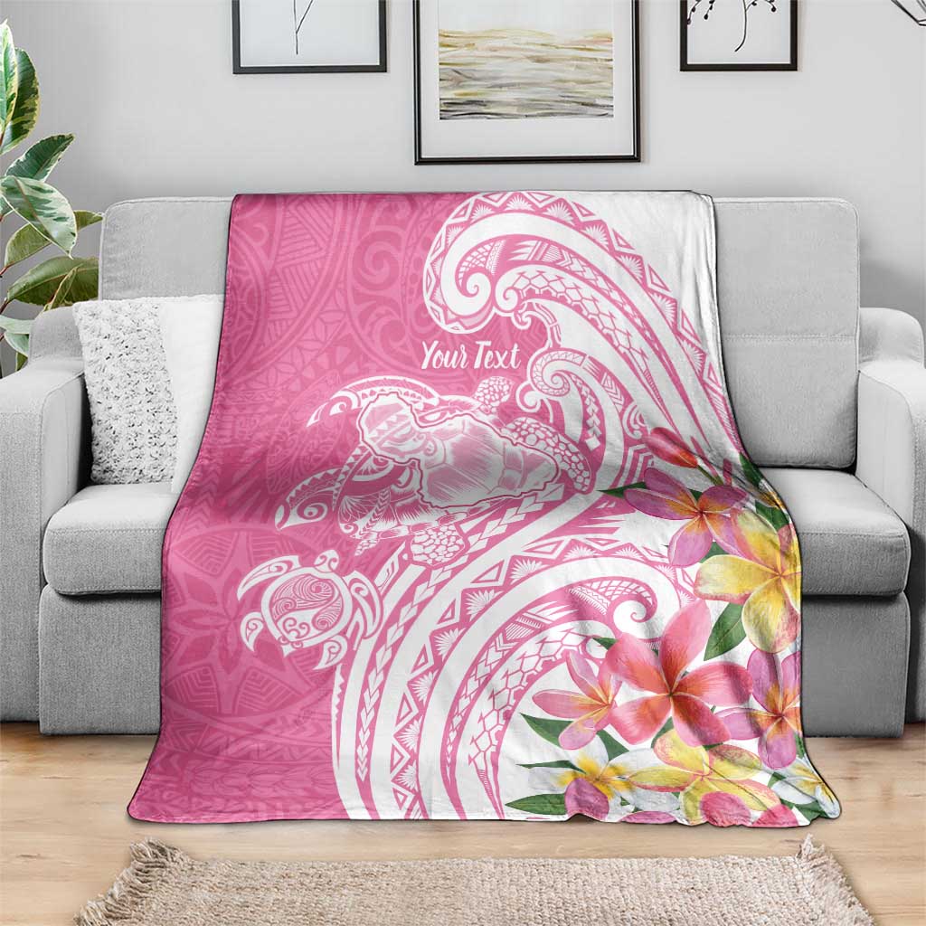 Aloha Maui Island Personalized Blanket Rose Dreamy Turtle
