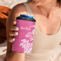 Aloha Maui Island Personalized 4 in 1 Can Cooler Tumbler Rose Dreamy Turtle