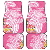 Aloha Maui Island Personalized Car Mats Rose Dreamy Turtle