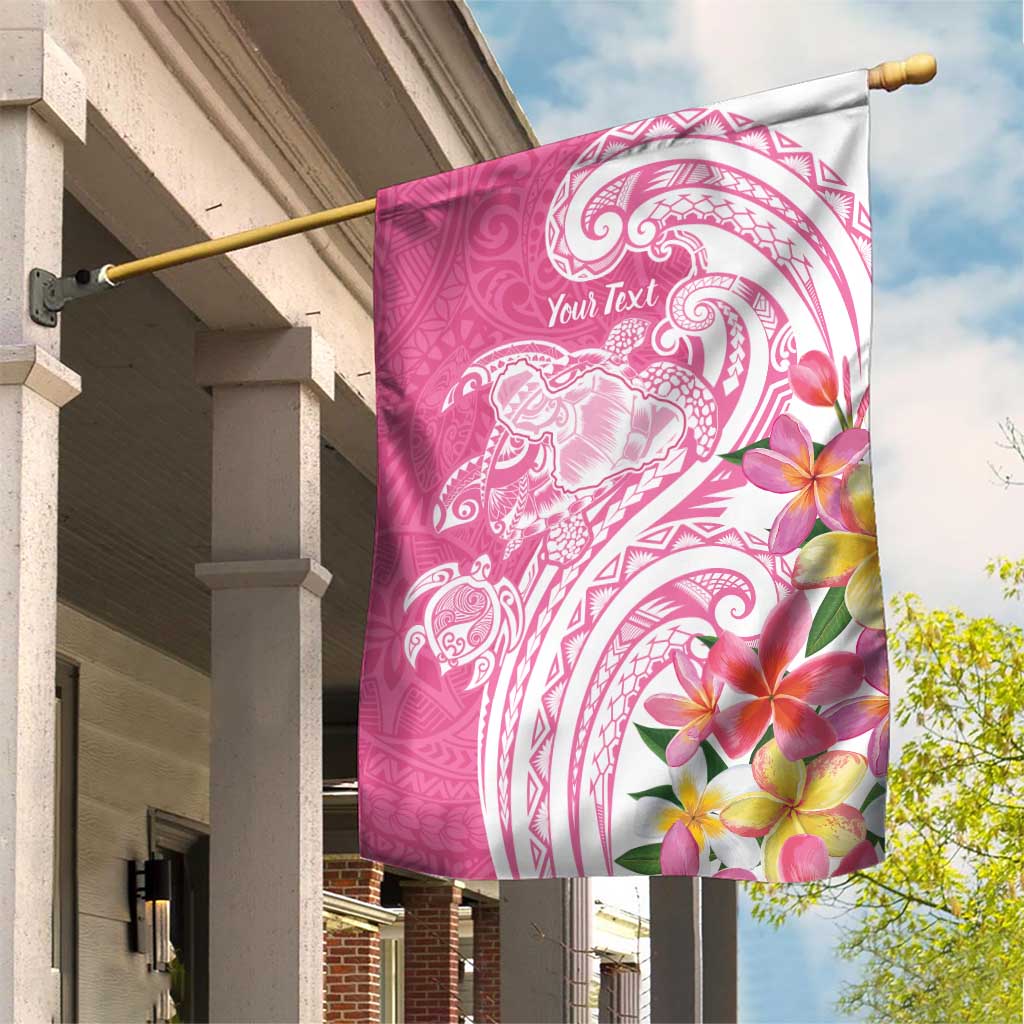 Aloha Maui Island Personalized Garden Flag Rose Dreamy Turtle