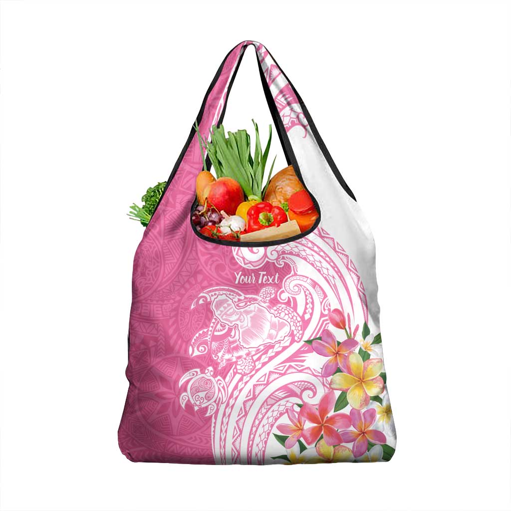 Aloha Maui Island Personalized Grocery Bag Rose Dreamy Turtle