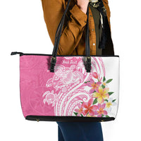 Aloha Maui Island Personalized Leather Tote Bag Rose Dreamy Turtle