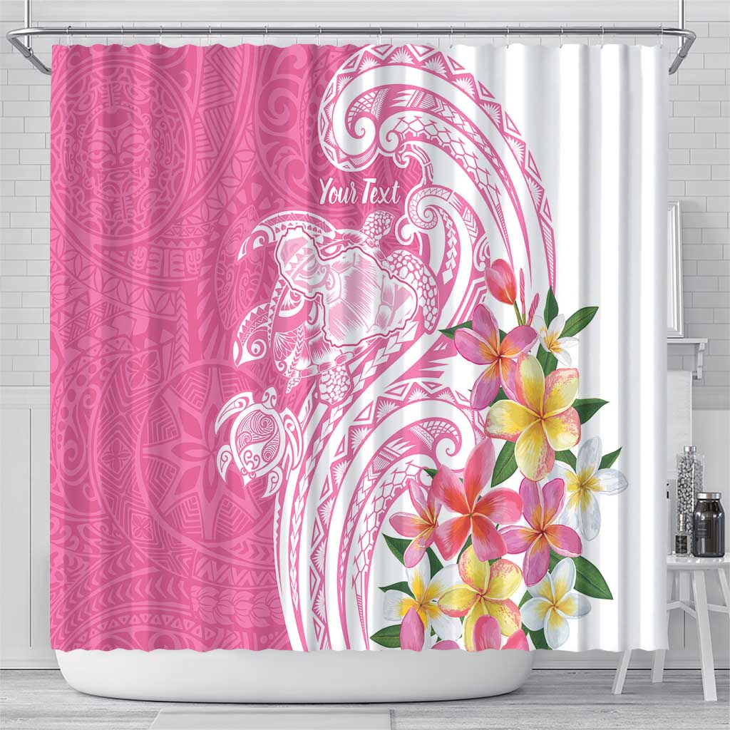 Aloha Maui Island Personalized Shower Curtain Rose Dreamy Turtle