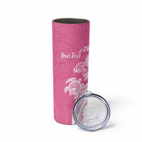 Aloha Maui Island Personalized Skinny Tumbler Rose Dreamy Turtle