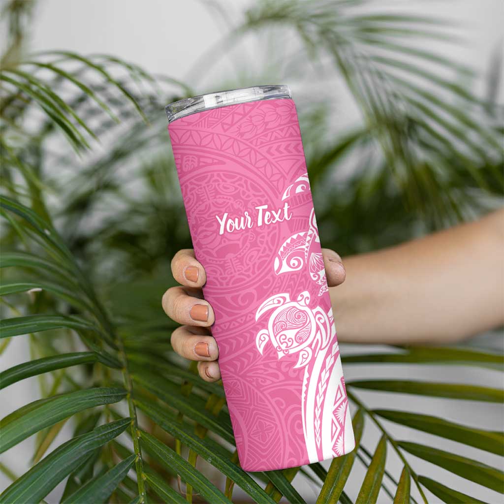 Aloha Maui Island Personalized Skinny Tumbler Rose Dreamy Turtle