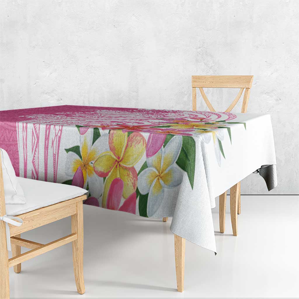 Aloha Maui Island Personalized Tablecloth Rose Dreamy Turtle