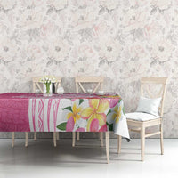 Aloha Maui Island Personalized Tablecloth Rose Dreamy Turtle