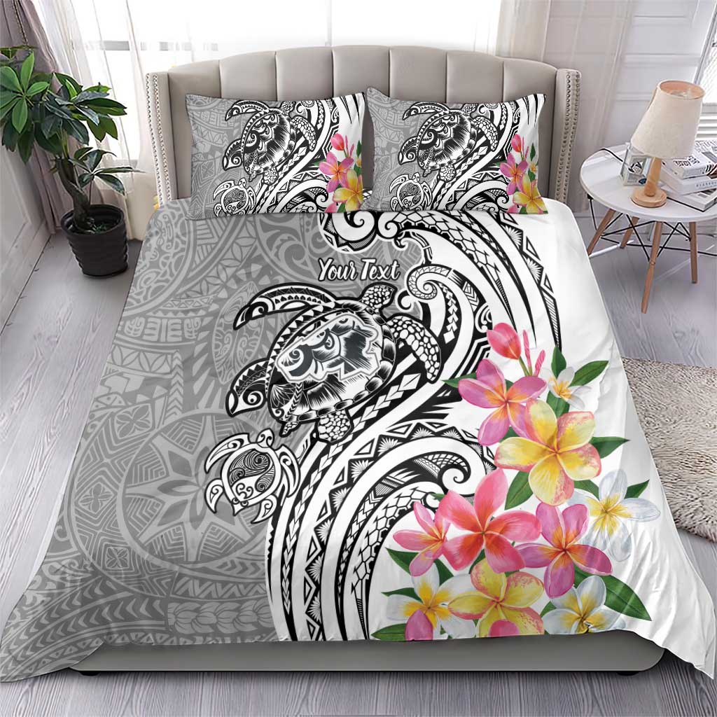 Aloha Kahoolawe Island Personalized Bedding Set Ashen Dreamy Turtle