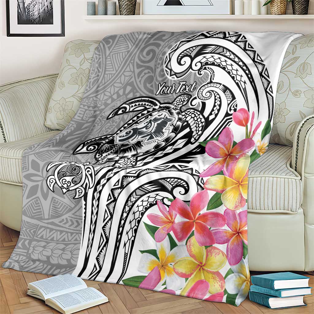 Aloha Kahoolawe Island Personalized Blanket Ashen Dreamy Turtle