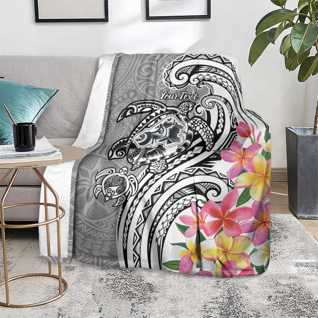 Aloha Kahoolawe Island Personalized Blanket Ashen Dreamy Turtle