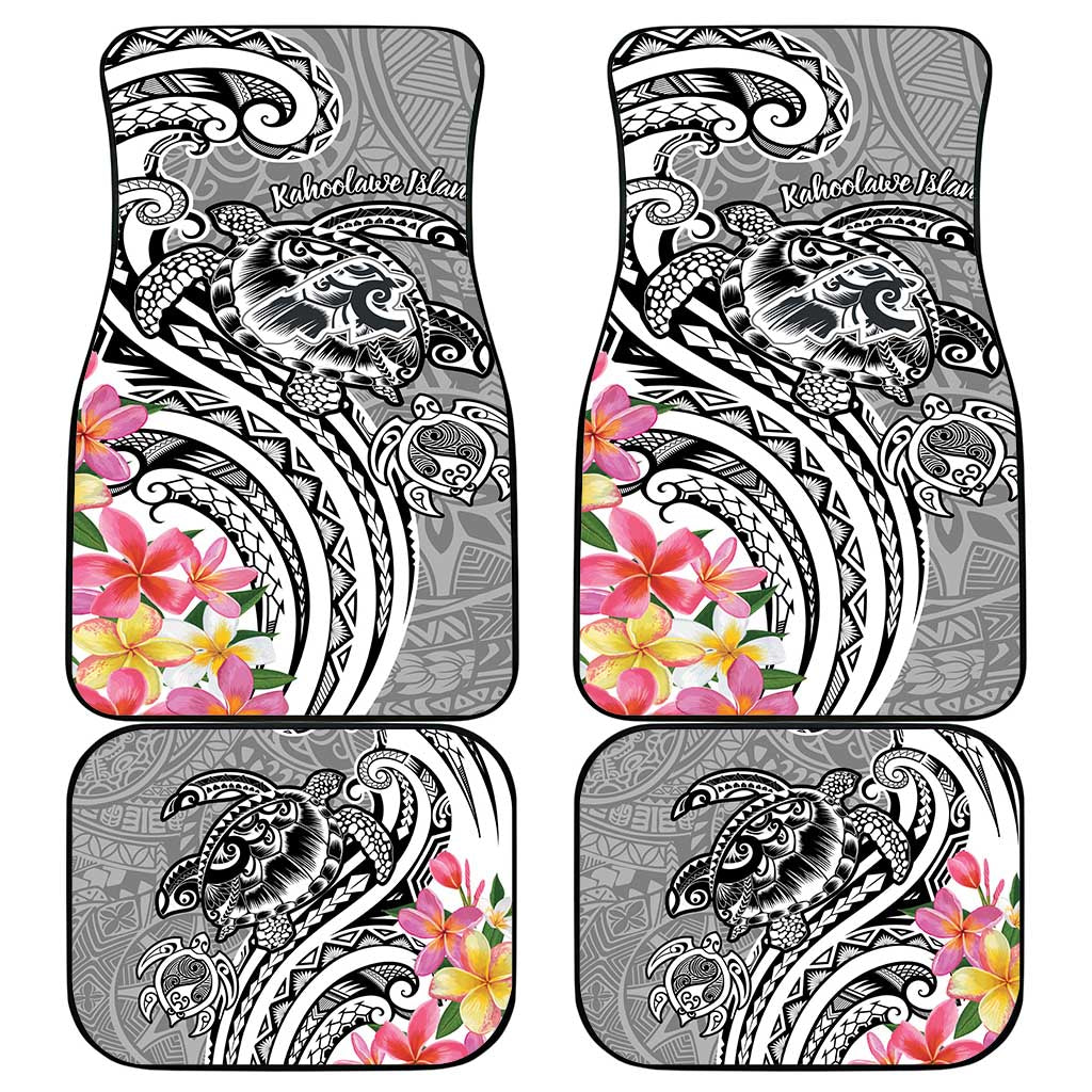 Aloha Kahoolawe Island Personalized Car Mats Ashen Dreamy Turtle