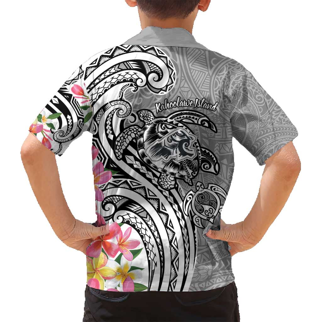 Aloha Kahoolawe Island Personalized Family Matching Puletasi and Hawaiian Shirt Ashen Dreamy Turtle