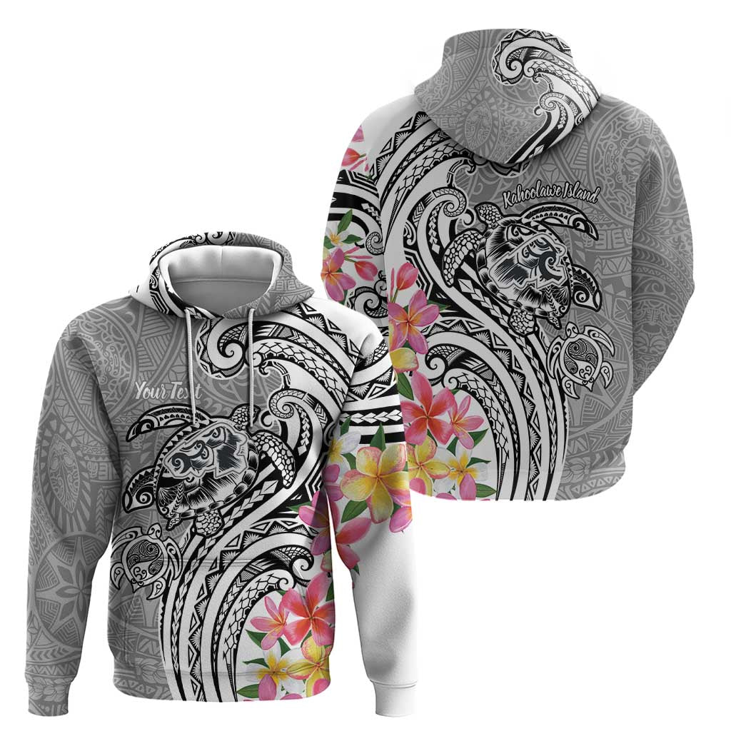 Aloha Kahoolawe Island Personalized Hoodie Ashen Dreamy Turtle