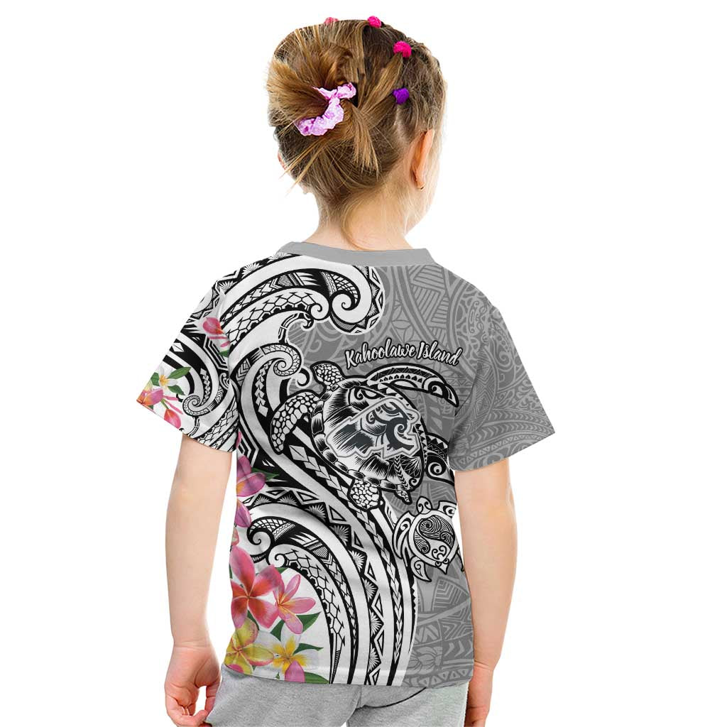 Aloha Kahoolawe Island Personalized Kid T Shirt Ashen Dreamy Turtle
