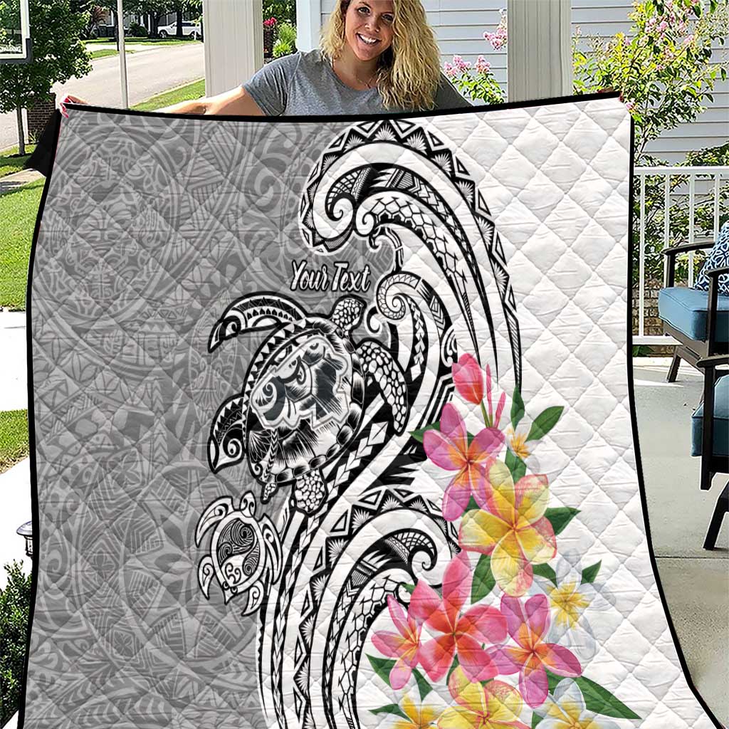 Aloha Kahoolawe Island Personalized Quilt Ashen Dreamy Turtle