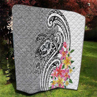 Aloha Kahoolawe Island Personalized Quilt Ashen Dreamy Turtle