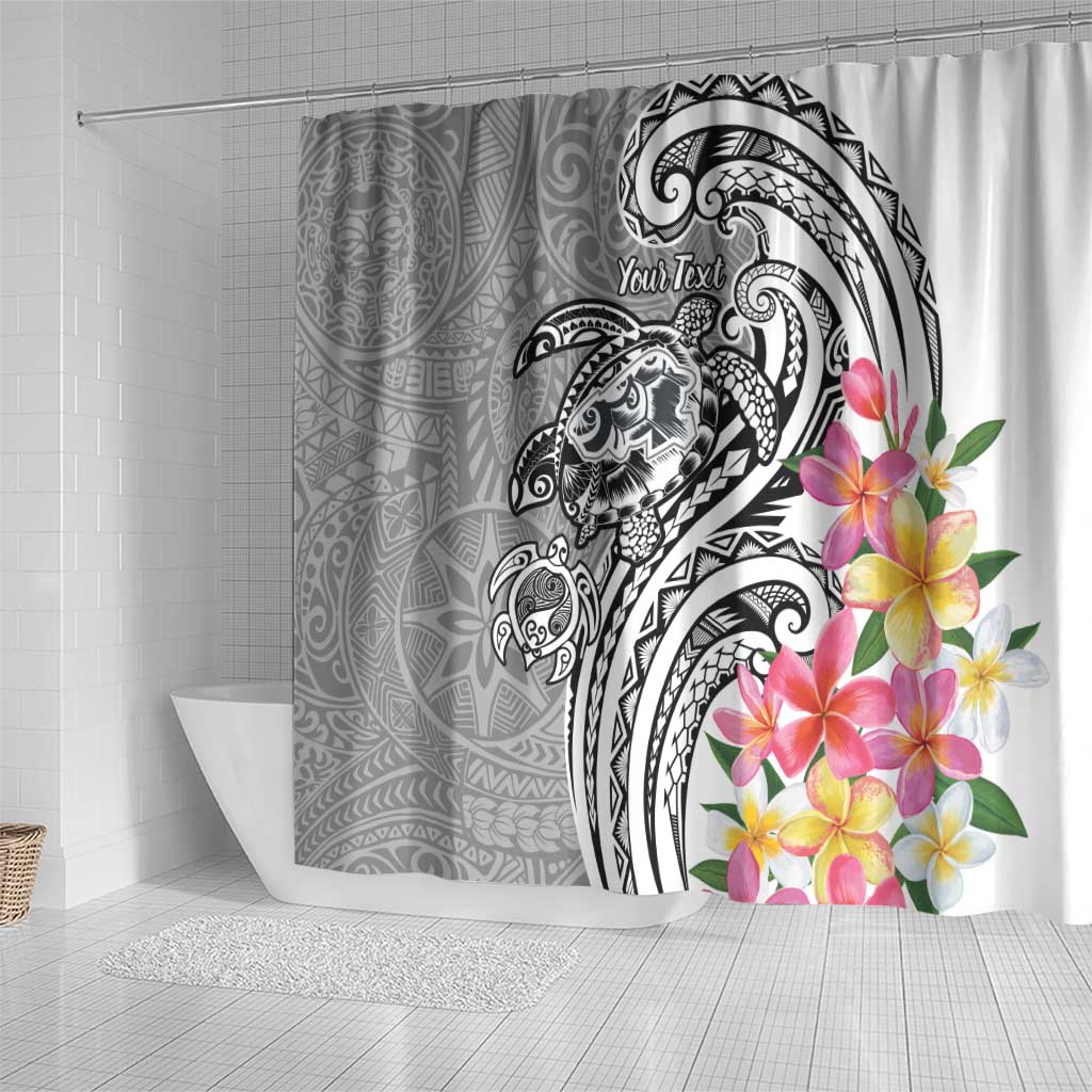 Aloha Kahoolawe Island Personalized Shower Curtain Ashen Dreamy Turtle