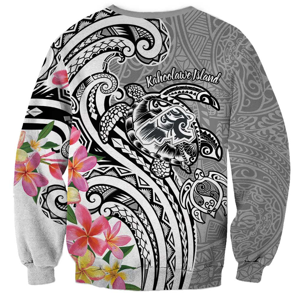 Aloha Kahoolawe Island Personalized Sweatshirt Ashen Dreamy Turtle