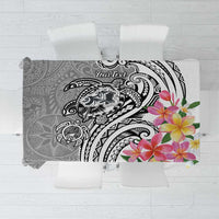Aloha Kahoolawe Island Personalized Tablecloth Ashen Dreamy Turtle