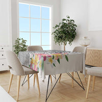 Aloha Kahoolawe Island Personalized Tablecloth Ashen Dreamy Turtle