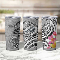 Aloha Kahoolawe Island Personalized Tumbler Cup Ashen Dreamy Turtle