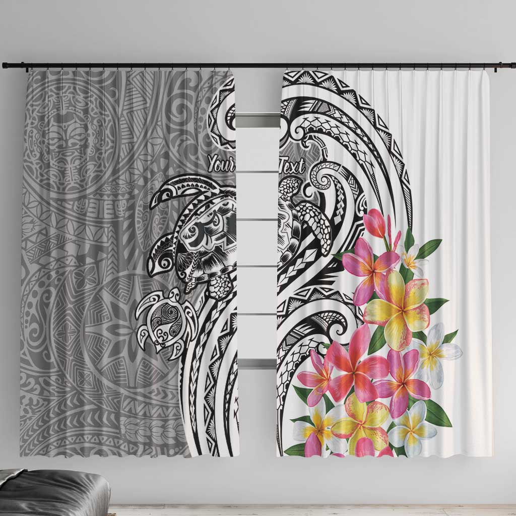 Aloha Kahoolawe Island Personalized Window Curtain Ashen Dreamy Turtle