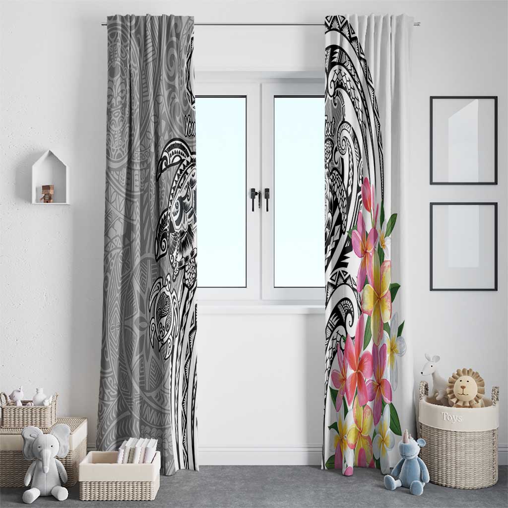 Aloha Kahoolawe Island Personalized Window Curtain Ashen Dreamy Turtle