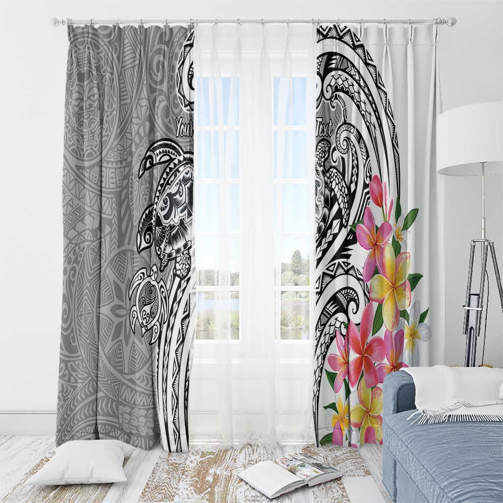 Aloha Kahoolawe Island Personalized Window Curtain Ashen Dreamy Turtle