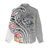 Aloha Kahoolawe Island Personalized Women Casual Shirt Ashen Dreamy Turtle