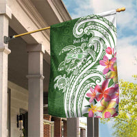 Aloha Molokai Island Personalized Garden Flag Sage Dreamy Turtle