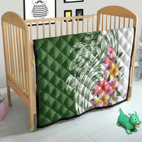 Aloha Molokai Island Personalized Quilt Sage Dreamy Turtle