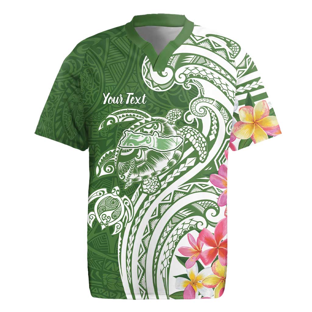 Aloha Molokai Island Personalized Rugby Jersey Sage Dreamy Turtle
