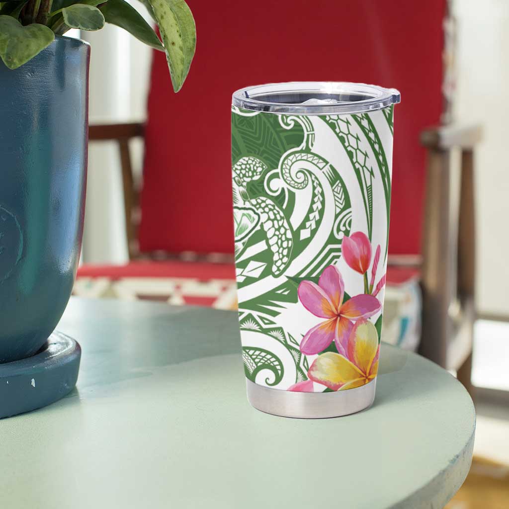 Aloha Molokai Island Personalized Tumbler Cup Sage Dreamy Turtle