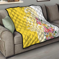 Aloha Oahu Island Personalized Quilt Yellow Dreamy Turtle