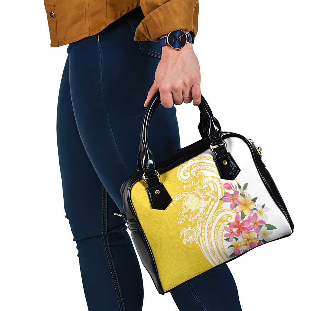 Aloha Oahu Island Personalized Shoulder Handbag Yellow Dreamy Turtle