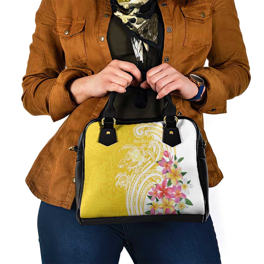 Aloha Oahu Island Personalized Shoulder Handbag Yellow Dreamy Turtle