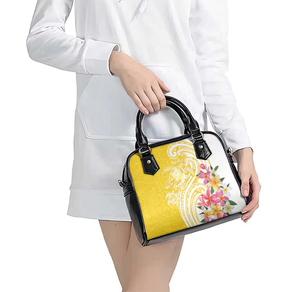 Aloha Oahu Island Personalized Shoulder Handbag Yellow Dreamy Turtle