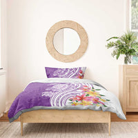 Aloha Kauai Island Personalized Bedding Set Lilac Dreamy Turtle