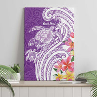 Aloha Kauai Island Personalized Canvas Wall Art Lilac Dreamy Turtle