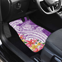 Aloha Kauai Island Personalized Car Mats Lilac Dreamy Turtle