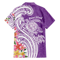 Aloha Kauai Island Personalized Hawaiian Shirt Lilac Dreamy Turtle