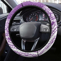 Aloha Kauai Island Personalized Steering Wheel Cover Lilac Dreamy Turtle