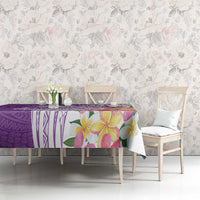 Aloha Kauai Island Personalized Tablecloth Lilac Dreamy Turtle