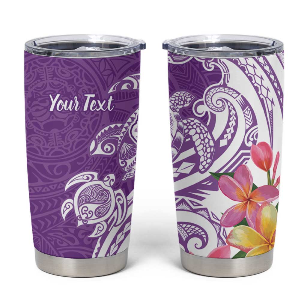 Aloha Kauai Island Personalized Tumbler Cup Lilac Dreamy Turtle