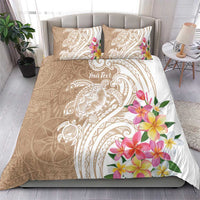 Aloha Ni’ihau Island Personalized Bedding Set Beige Dreamy Turtle
