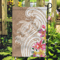 Aloha Ni’ihau Island Personalized Garden Flag Beige Dreamy Turtle