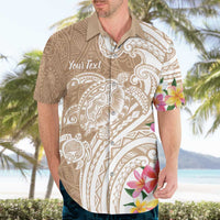 Aloha Ni’ihau Island Personalized Hawaiian Shirt Beige Dreamy Turtle