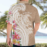Aloha Ni’ihau Island Personalized Hawaiian Shirt Beige Dreamy Turtle