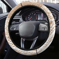 Aloha Ni’ihau Island Personalized Steering Wheel Cover Beige Dreamy Turtle
